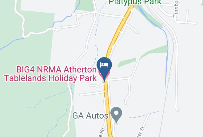 Tablelands - Big4 Nrma Atherton Tablelands Holiday Park Maps