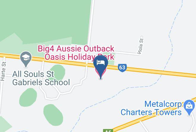 Charters Towers - Big4 Aussie Outback Oasis Holiday Park Maps