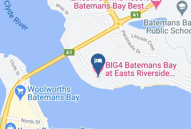 Eurobodalla - Big4 Batemans Bay At Easts Riverside Holiday Park Maps