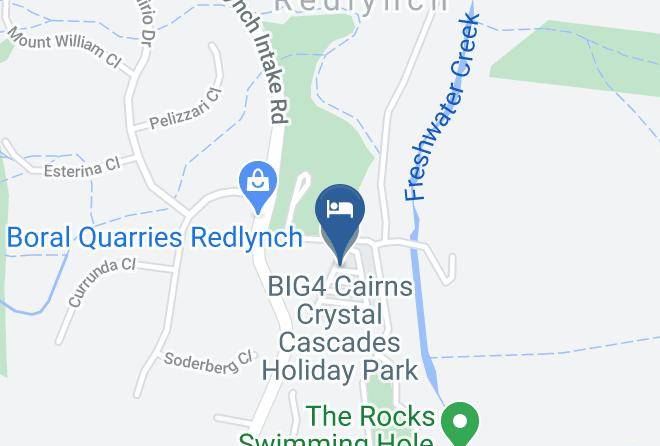 Cairns - Big4 Cairns Crystal Cascades Holiday Park Maps