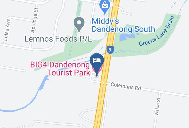 Greater Dandenong - Big4 Dandenong Tourist Park Maps