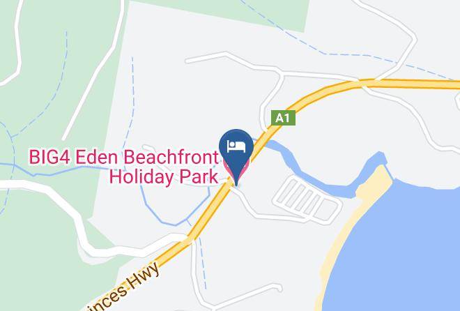 Bega Valley - Big4 Eden Beachfront Holiday Park Maps
