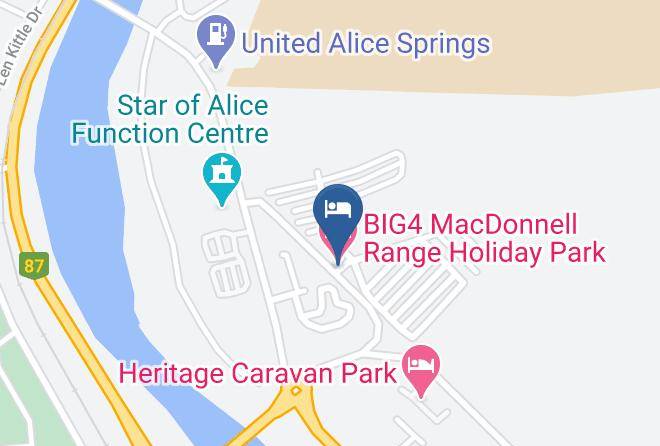 Alice Springs - Big4 Macdonnell Range Holiday Park Maps