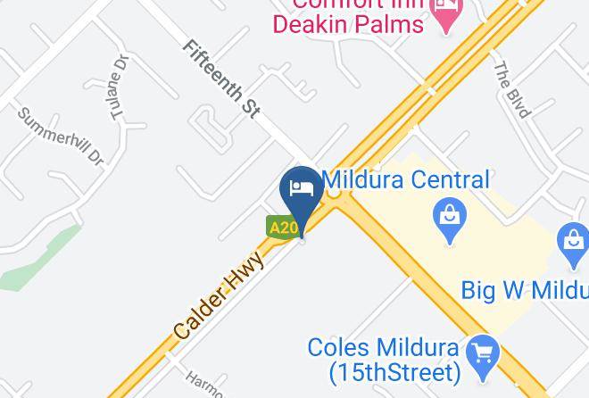 Big4 Mildura Getaway Holiday Park Mildura Map