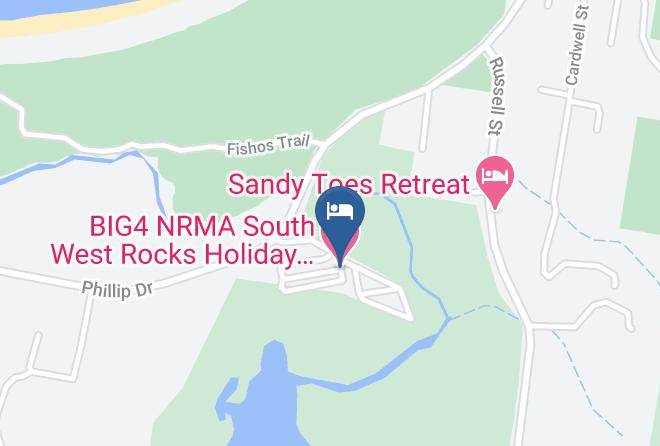 Big4 Nrma South West Rocks Holiday Park Map