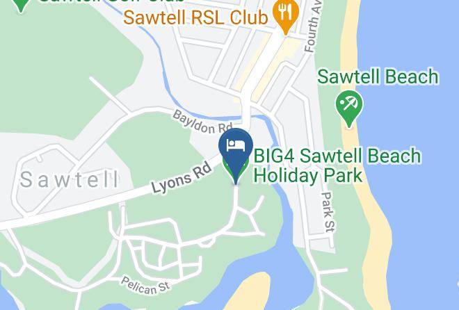 Coffs Harbour - Big4 Sawtell Beach Holiday Park Maps
