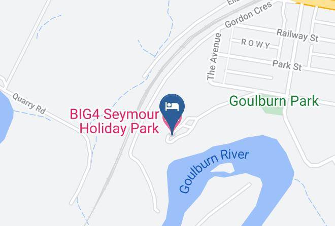 Big4 Seymour Holiday Park Map