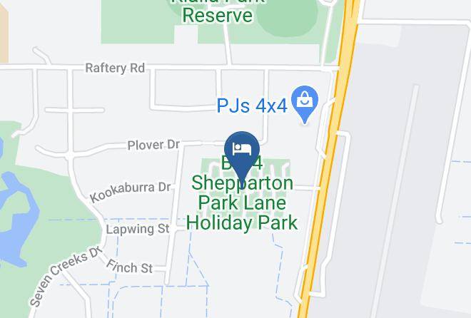 Greater Shepparton - Big4 Shepparton Park Lane Holiday Park Maps