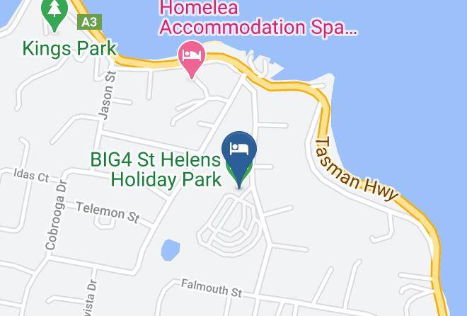 Break O Day - Big4 St Helens Holiday Park Maps