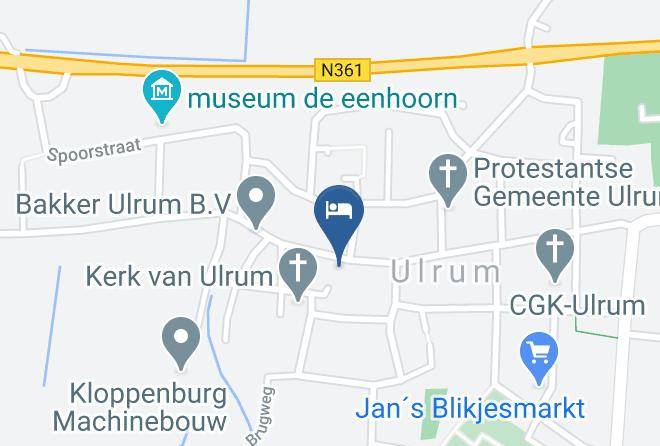 Het Hogeland - B&b Bij De Kunstenaars Maps