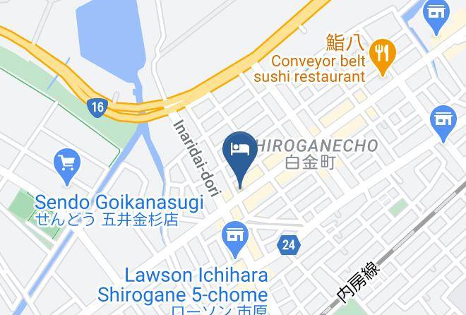 Ichihara City - Bijinesuhoteru Sosharu Goi Maps