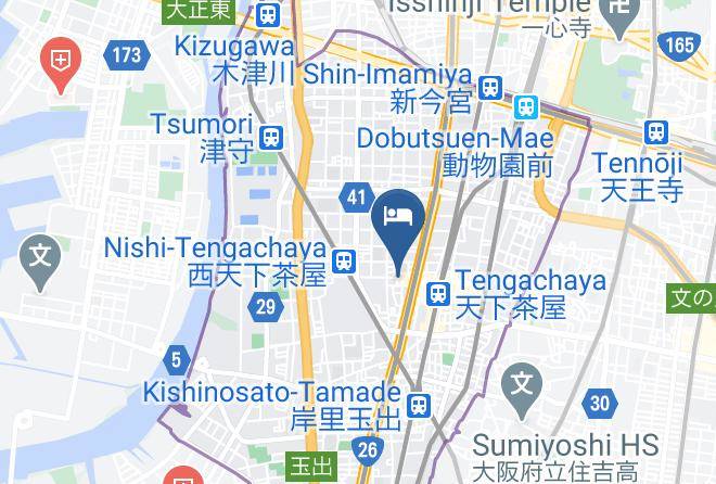 Osaka City Nishinari Ward - Bijou Suites Will Maps
