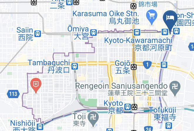 Kyoto City Shimogyo Ward - Bijuu Residence Hotel Kyoto Maps