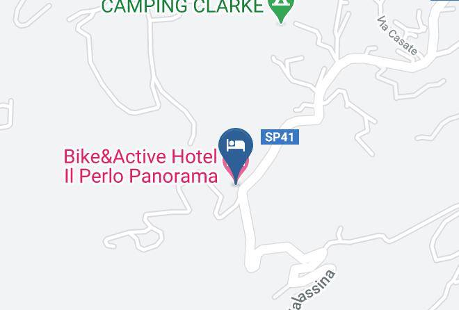 Como - Bike&active Hotel Il Perlo Panorama Maps