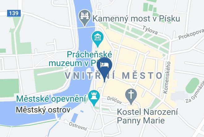 Pisek - Bila Ruze Maps