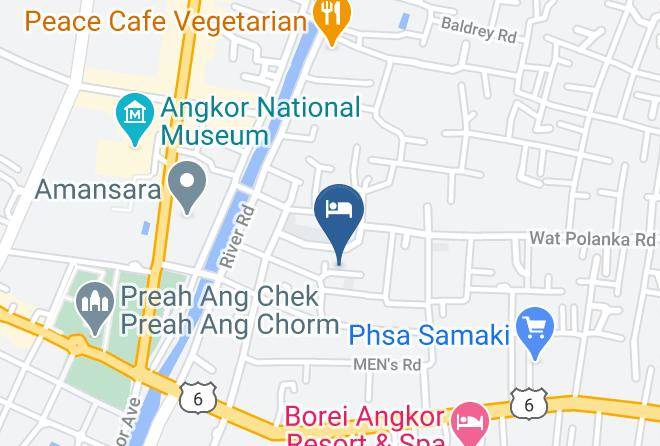 Billina Boutique Karte - Siem Reap - Siem Reab Town