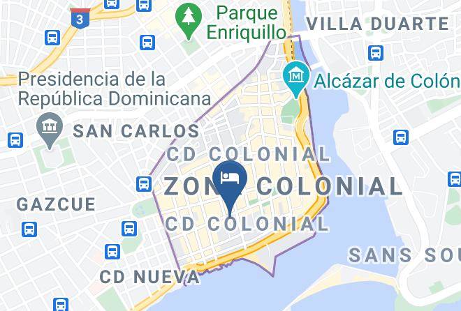 Santo Domingo De Guzman - Billini Hotel Maps