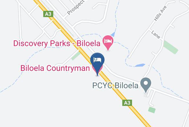 Biloela Countryman Motel Map