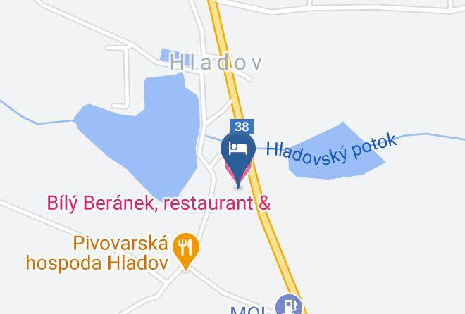 Bily Beranek Restaurant & Hotel Map