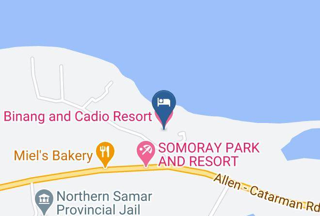Northern Samar - Binang And Cadio Resort Maps