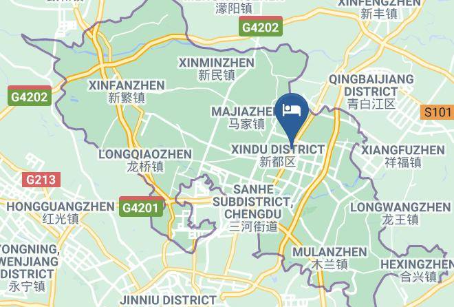 Chengdu - Binge Hotel Maps