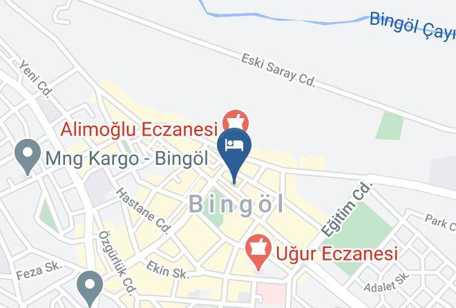 Bingol Inonu - Bingol Otel Cinar Maps