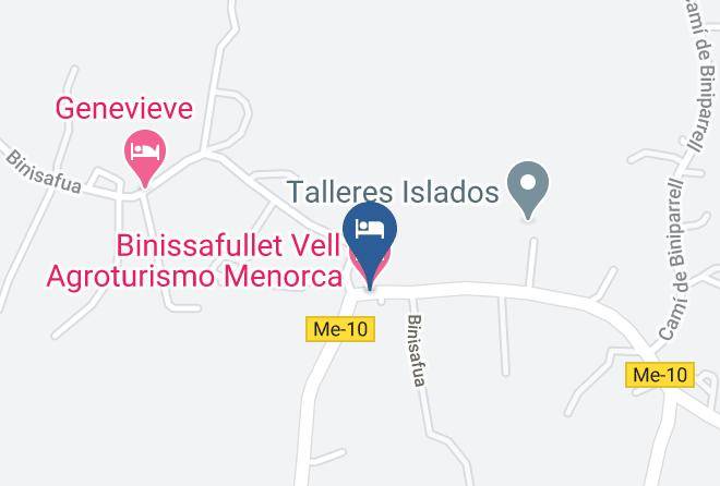 Baleares - Binissafullet Vell Agroturismo Menorca Maps