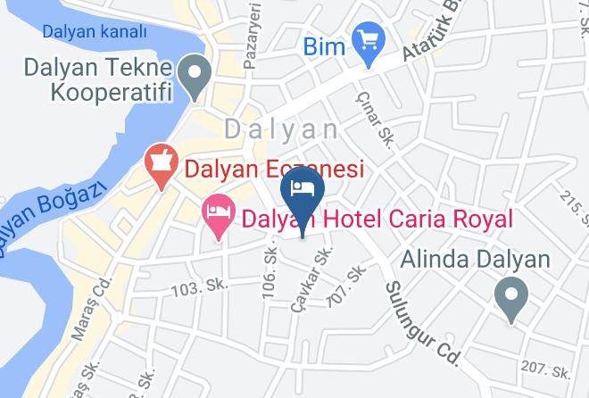 Ortaca - Otel Binlik Maps