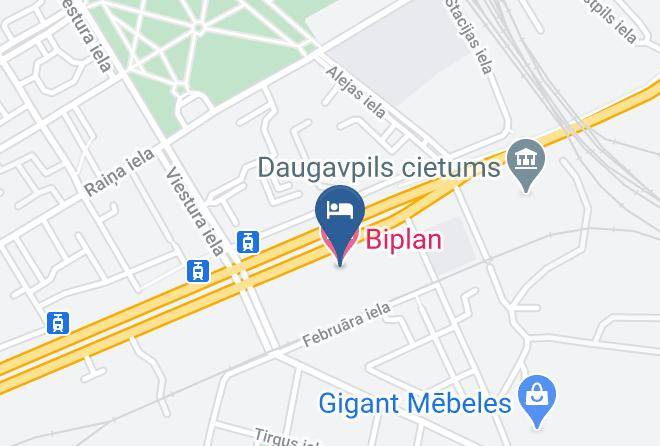 Daugavpils - Biplan Hotel Maps