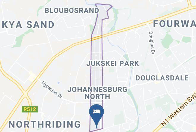 City Of Johannesburg - Birch Tree B&b Maps