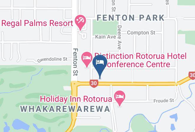 Rotorua - Birchwood Spa Motel Maps