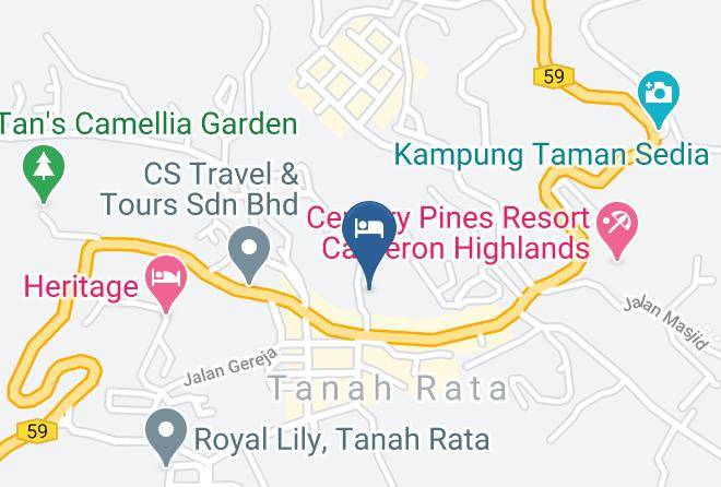 Cameron Highlands District - Bird's Nest Hotel Maps