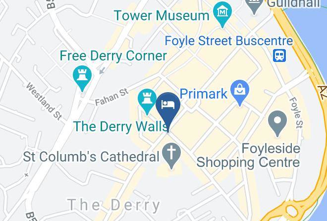 Bishop's Gate Hotel Derry Map