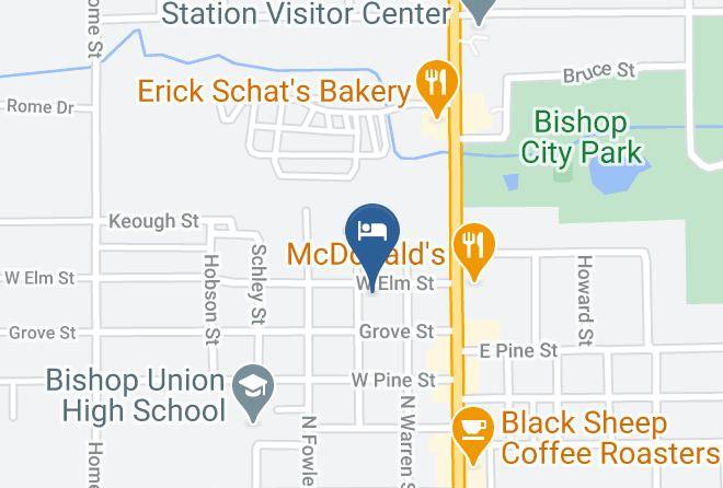 Inyo - Bishop Village Motel Maps