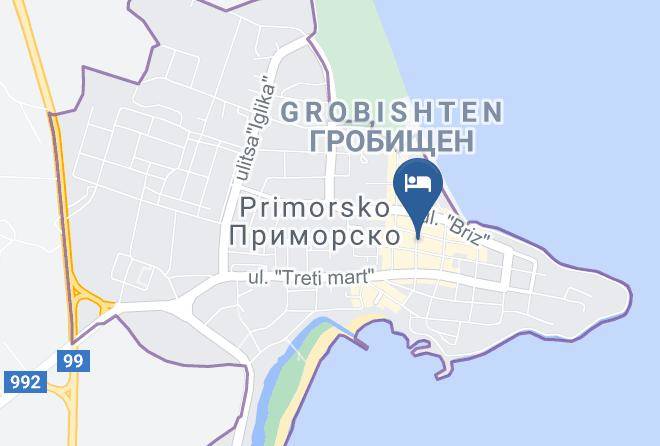 Primorsko - Bistro I Semeen Hotel Lambrino Maps