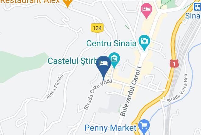 Sinaia - Bistro&pension La Teleferic Srl Maps