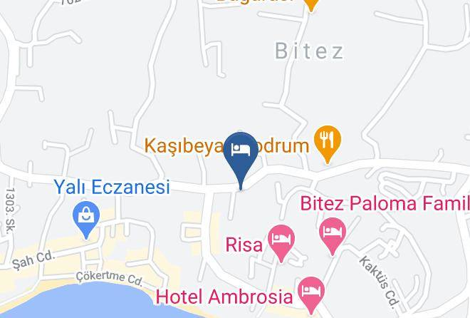 Bodrum - Bitez Antik Otel Maps