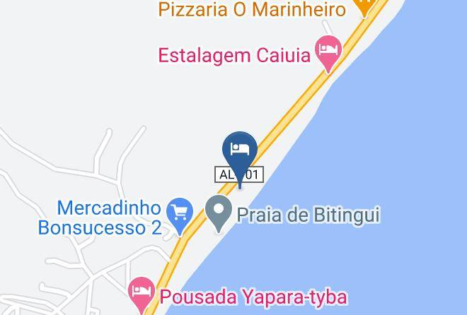 Japaratinga - Bitingui Praia Hotel Maps