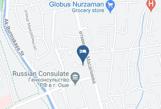 Osh - Biy Ordo Hotel Maps