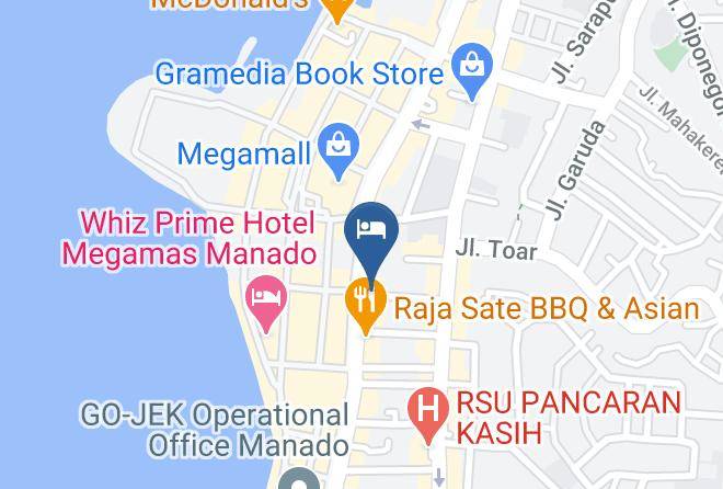Kota Manado - Biz Boulevard Hotel Maps
