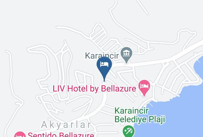 Akyarlar - Otel Bizimtepe Maps