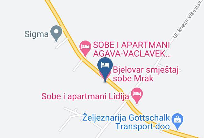 Bjelovar - Bjelovar Smjestaj Sobe Mrak Maps