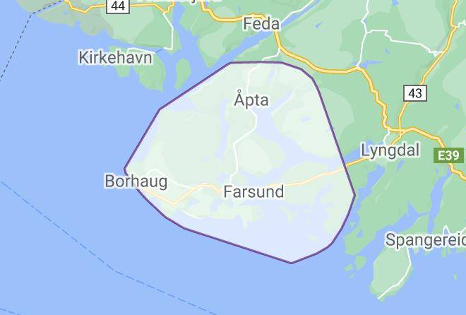 Farsund - Bjornevag Vacation Maps