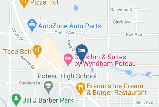 Black Angus Motel Poteau By Magnuson Worldwide Map