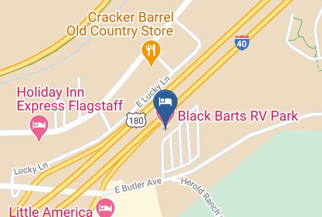 Coconino - Black Barts Rv Park Maps