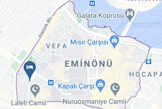 Fatih - Black Bird Hotel Maps