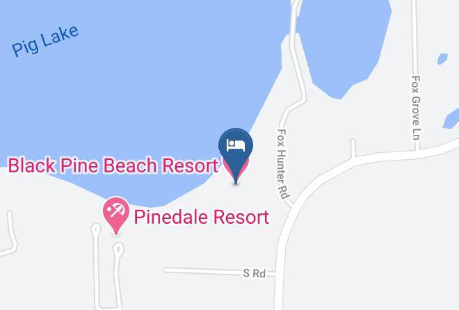 Crow Wing - Black Pine Beach Resort Maps