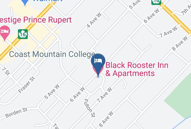 Black Rooster Inn & Apartments Map - British Columbia - Skeena Queen Charlotte