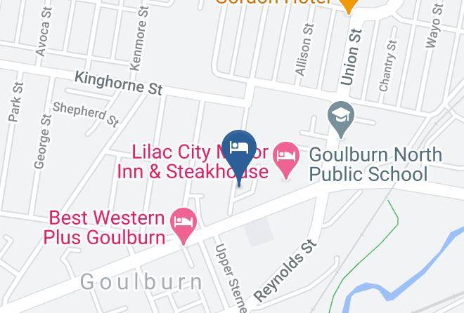 Goulburn Mulwaree - Black Sheep Motel Goulburn Maps