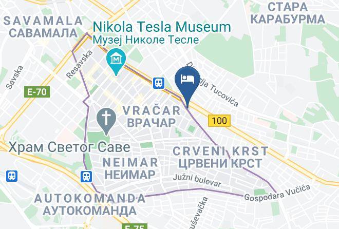 Belgrade City - Black & White Maps